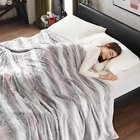 Madison Park Marselle Faux Fur Blanket