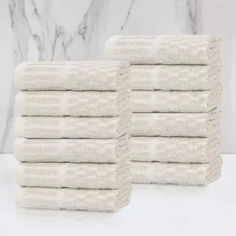 SUPERIOR® Juno Collection | 80% Cotton 20% Viscose 12-pc. Quick Dry Washcloth