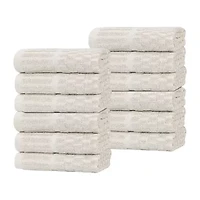 SUPERIOR® Juno Collection | 80% Cotton 20% Viscose 12-pc. Quick Dry Washcloth