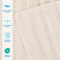SUPERIOR® Mika Collection | 80% Cotton 20% Viscose 12-pc. Quick Dry Washcloth