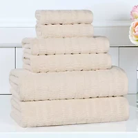 SUPERIOR® Mika Collection | 80% Cotton 20% Viscose -pc. Quick Dry Solid Bath Towel Set