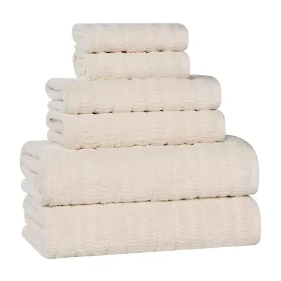 SUPERIOR® Mika Collection | 80% Cotton 20% Viscose -pc. Quick Dry Solid Bath Towel Set