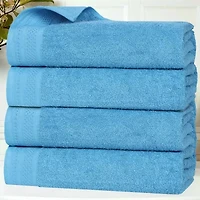 SUPERIOR® Honeycomb Collection | 100% Combed Cotton 4-pc. Quick Dry Bath Towel