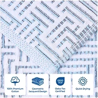 SUPERIOR® Jasper Collection | 100% Cotton 12-pc. Quick Dry Washcloth