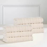 SUPERIOR® Mika Collection | 80% Cotton 20% Viscose 6-pc. Solid Hand Towel