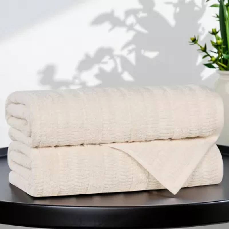 SUPERIOR® Mika Collection | 80% Cotton 20% Viscose 2-pc. Quick Dry Bath Towel