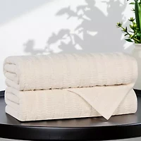 SUPERIOR® Mika Collection | 80% Cotton 20% Viscose 2-pc. Quick Dry Bath Towel