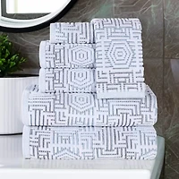 SUPERIOR® Jasper Collection | 100% Cotton 6-pc. Quick Dry Solid Bath Towel Set