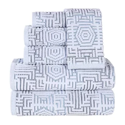 SUPERIOR® Jasper Collection | 100% Cotton 6-pc. Quick Dry Solid Bath Towel Set
