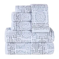 SUPERIOR® Jasper Collection | 100% Cotton 6-pc. Quick Dry Solid Bath Towel Set