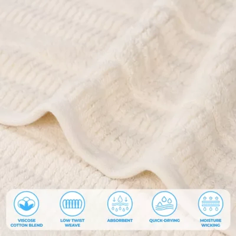 SUPERIOR® Mika Collection 3-pc. Quick Dry Solid Bath Towel Set