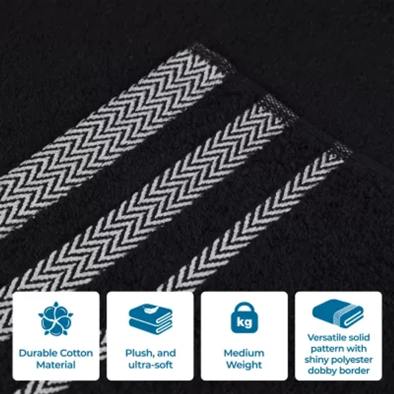 SUPERIOR® Hays Collection | 100% Cotton 3-pc. Quick Dry Solid Bath Towel Set