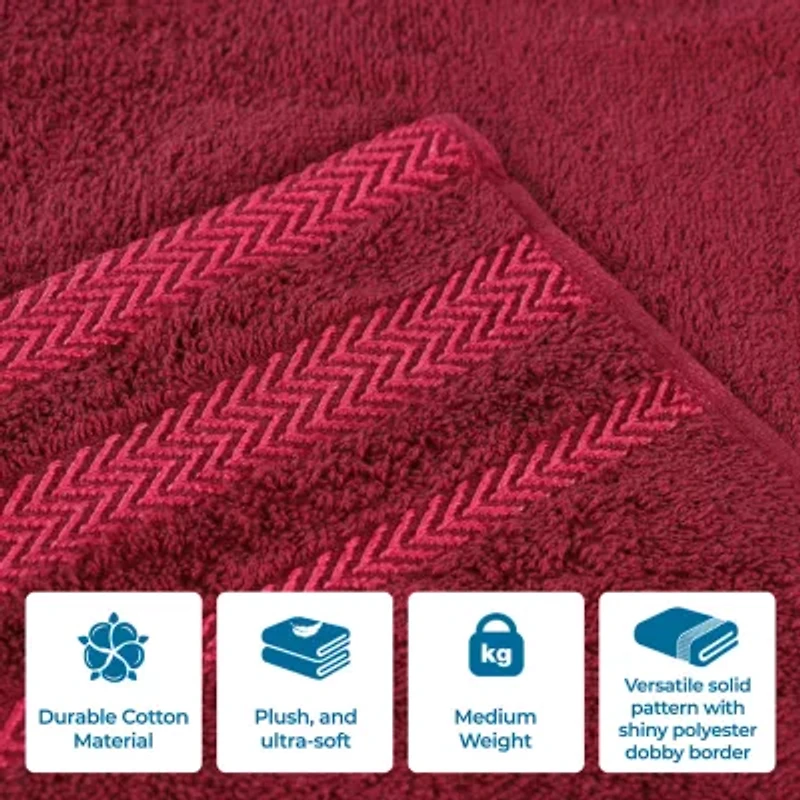 SUPERIOR® Hays Collection | 100% Cotton 3-pc. Quick Dry Solid Bath Towel Set