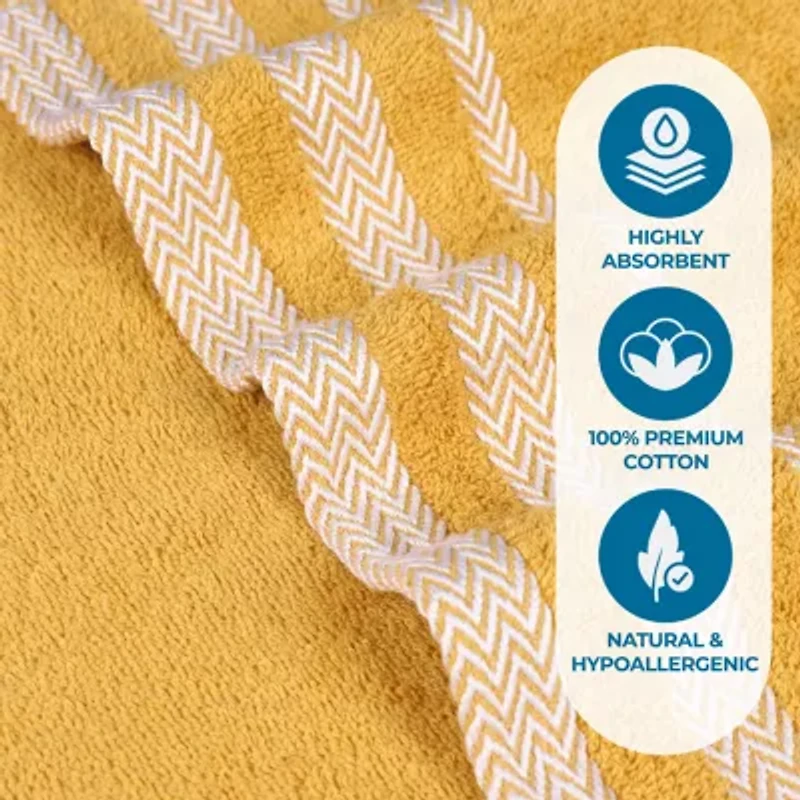 SUPERIOR® Hays Collection | 100% Cotton 6-pc. Solid Hand Towel