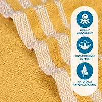 SUPERIOR® Hays Collection | 100% Cotton 6-pc. Solid Hand Towel