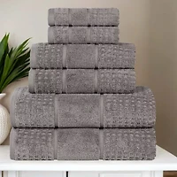 SUPERIOR® Napa Collection | 100% Cotton 6-pc. Quick Dry Solid Bath Towel Set