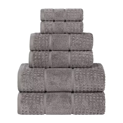 SUPERIOR® Napa Collection | 100% Cotton 6-pc. Quick Dry Solid Bath Towel Set