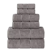 SUPERIOR® Napa Collection | 100% Cotton 6-pc. Quick Dry Solid Bath Towel Set