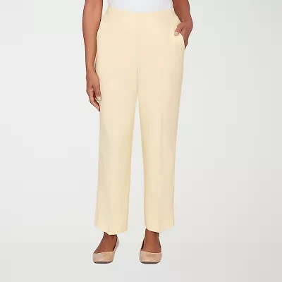 Alfred Dunner Al Fresco Womens Straight Mid Rise Pull-On Pant