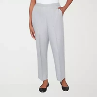 Alfred Dunner Al Fresco Womens Straight Mid Rise Pull-On Pant