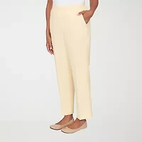 Alfred Dunner Al Fresco Womens Straight Mid Rise Pull-On Pant