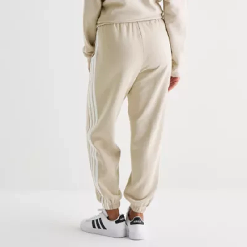 adidas Womens Straight Mid Rise Fleece Active Jogger Pant