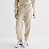 adidas Womens Straight Mid Rise Fleece Active Jogger Pant