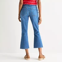 St. John's Bay Womens High Rise Skinny Fit Cropped Jean