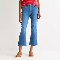 St. John's Bay Womens High Rise Skinny Fit Cropped Jean