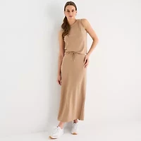 Stylus Womens Crew Neck Sleeveless Tank Top