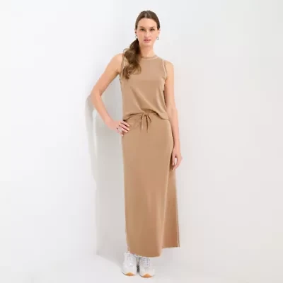 Stylus Womens High Rise Maxi Skirt