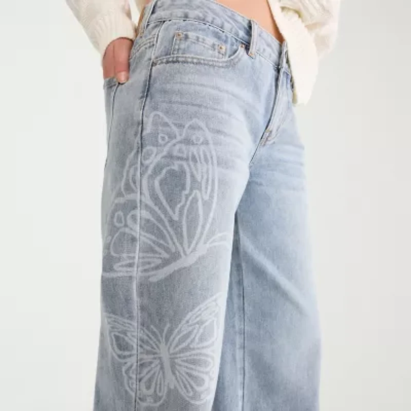 AEROPOSTALE Womens Juniors Low Rise Baggy Fit Jean