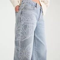 AEROPOSTALE Womens Juniors Low Rise Baggy Fit Jean