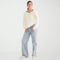 AEROPOSTALE Womens Juniors Low Rise Baggy Fit Jean