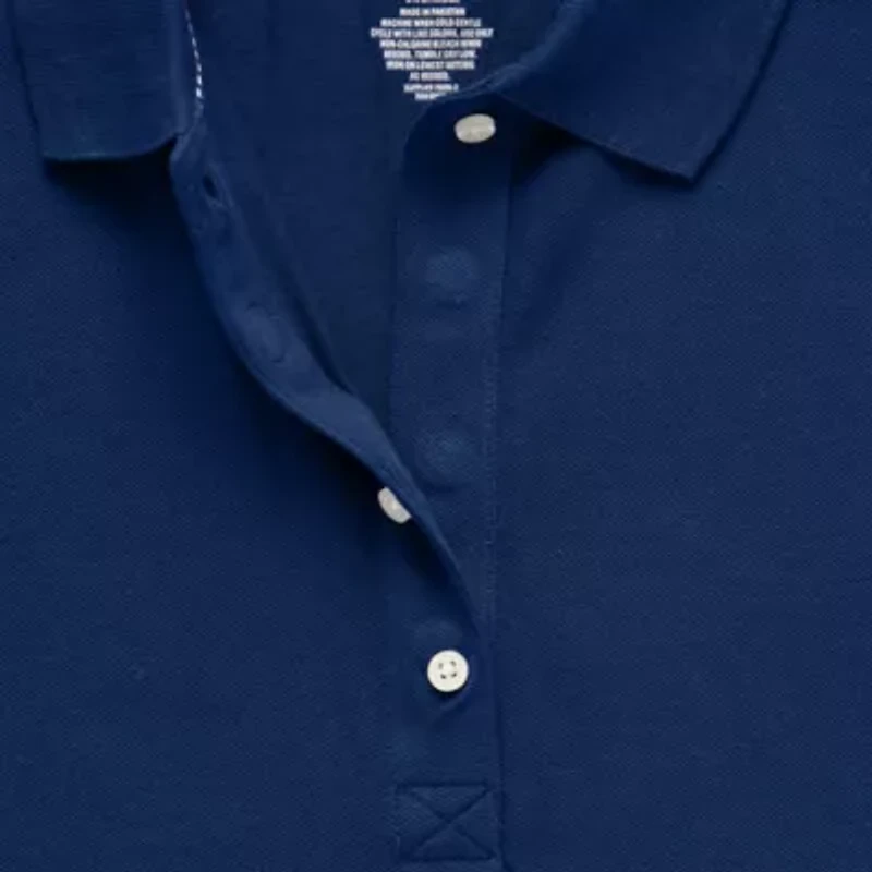 St. John's Bay Womens Plus Easy-on + Easy-off Short Sleeve Adaptive T-Shirt