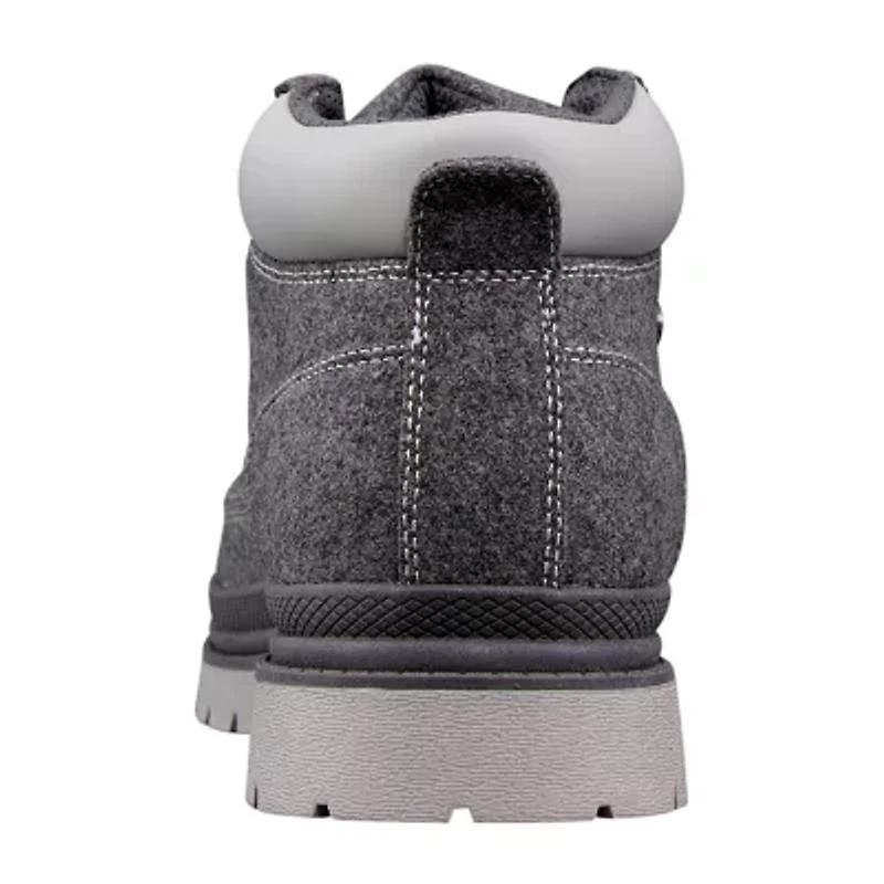 Lugz Drifter Peacoat Mens Block Heel Lace Up Boots