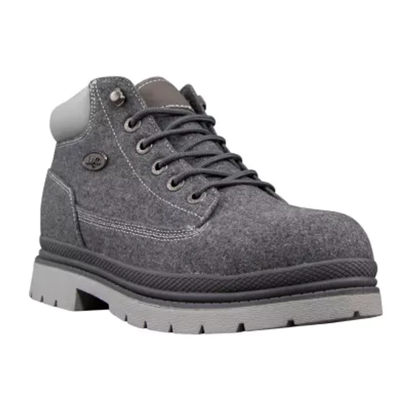 Lugz Drifter Peacoat Mens Block Heel Lace Up Boots