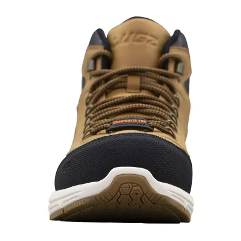 Lugz Rapid Composite Toe Mens Slip Resistant Flat Heel Work Boots