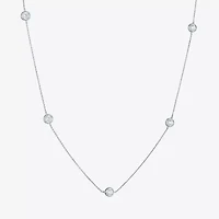 (G-H / Si2-I1) Womens 1 CT. T.W. Lab Grown White Diamond 10K Gold Round 18 Inch Pendant Necklace