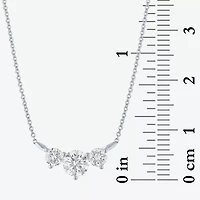 (Si2-I1/G-H) Womens 1 CT. T.W. Lab Grown White Diamond 10K Gold 18 Inch Pendant Necklace