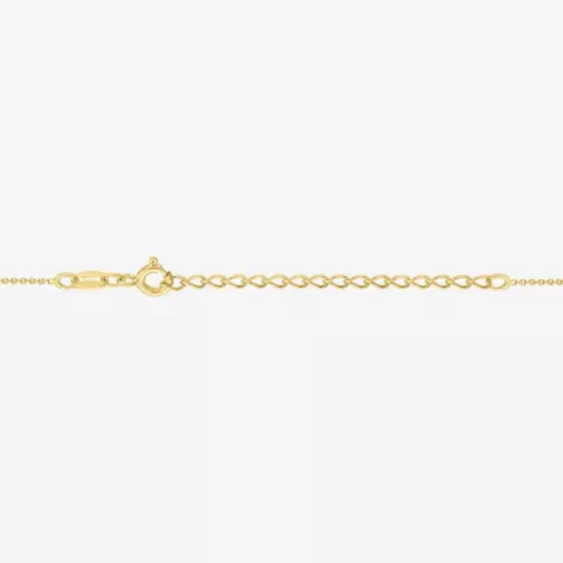 Diamond Addiction G-H / Si2-I1 Womens 1/10 CT. T.W. Lab Grown White Diamond 14K Gold Over Silver Heart 18 Inch Pendant Necklace