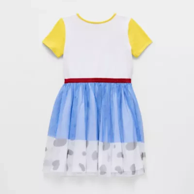 Disney Collection Little & Big Kid Girls Short Sleeve Jessie A-Line Dress
