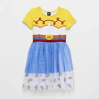 Disney Collection Little & Big Kid Girls Short Sleeve Jessie A-Line Dress