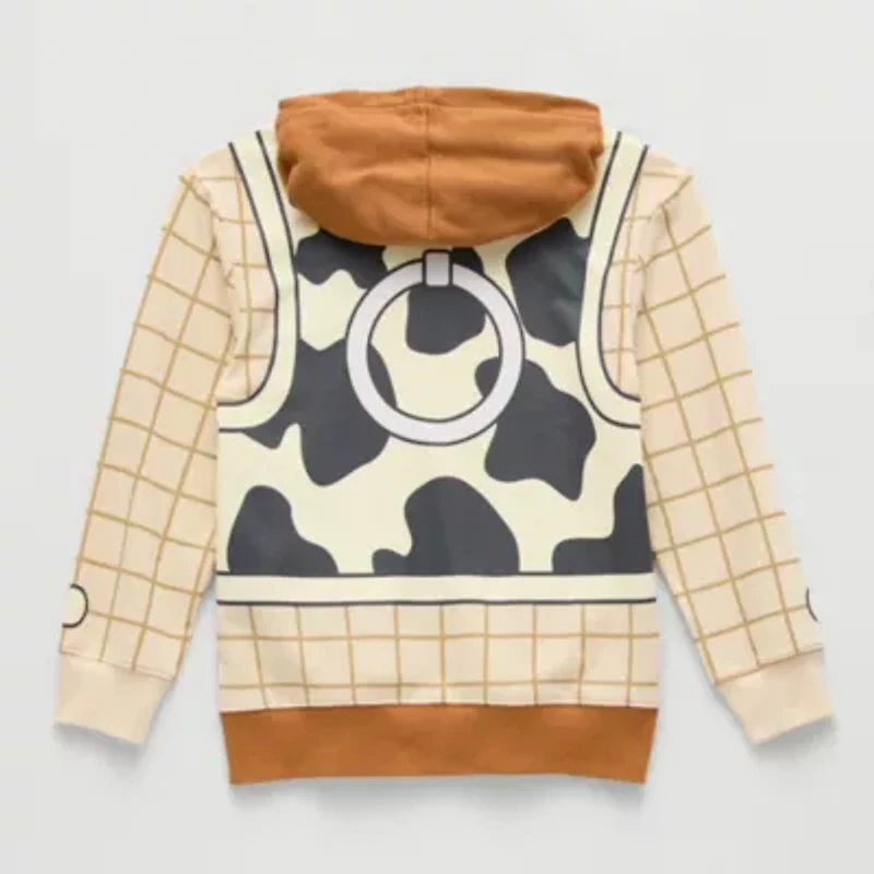 Disney Collection Little & Big Kid Boys Long Sleeve Woody Zipper Hoodie