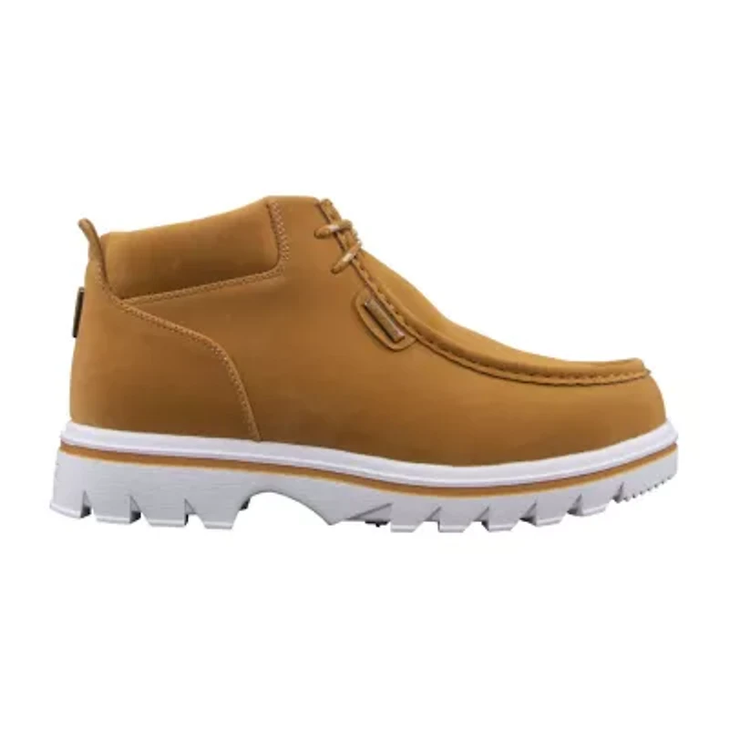 Lugz Fringe Mens Flat Heel Chukka Boots Wide Width