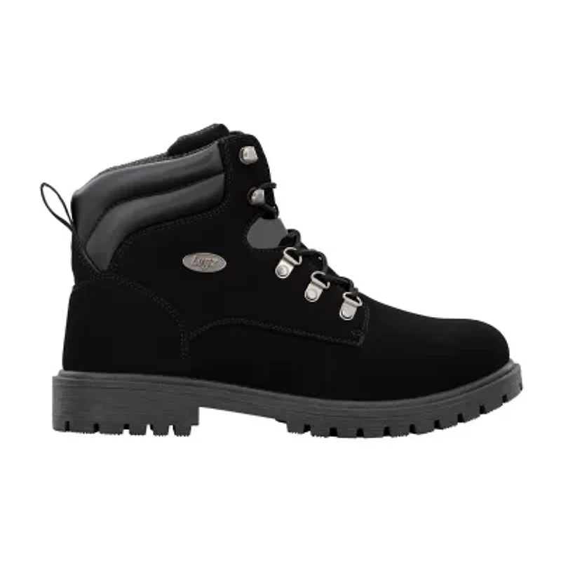 Lugz Mens Flat Heel Lace Up Boots