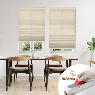 Eco Estates Ez Stick No Tool 1.5" Cut-To-Width Cordless Light-Filtering Cellular Shade