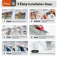 Eco Estates Ez Stick 1.5" Cut-To-Width Cordless 100% Blackout Cellular Shade