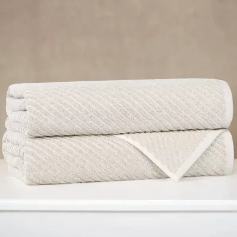 SUPERIOR® Amlia Collection | 80% Cotton 20% Viscose 2-pc. Quick Dry Bath Towel