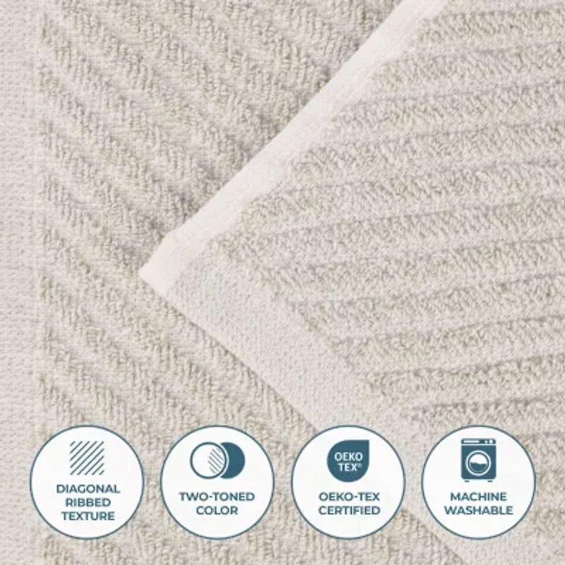 SUPERIOR® Amlia Collection | 80% Cotton 20% Viscose 12-pc. Quick Dry Solid Bath Towel Set